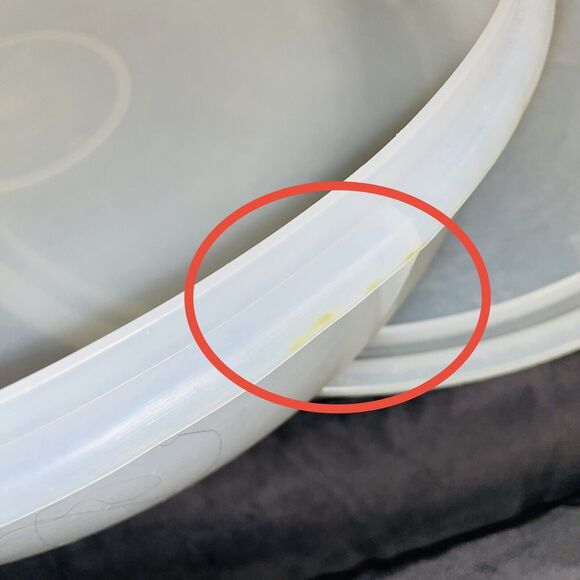 Vintage Tupperware Cupcake Pie Vegetable Keeper Storage w Lid 12” Round 224 242 - Picture 5 of 11